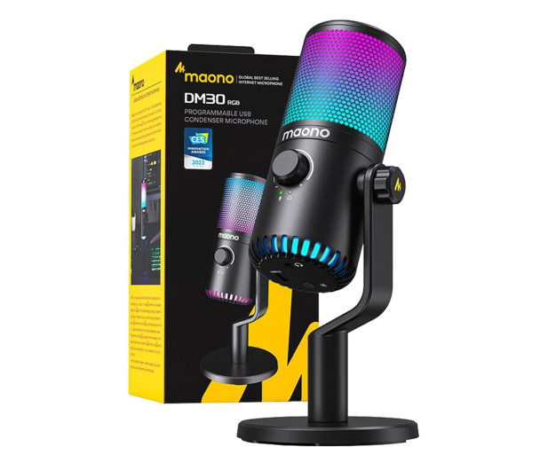 MAONO DM30RGB Mikrofon Gamingowy Czarny DM30RGB black - 1240384 - zdjęcie 4
